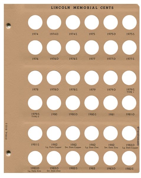 Lincoln Cents with proof Replacement Page 6