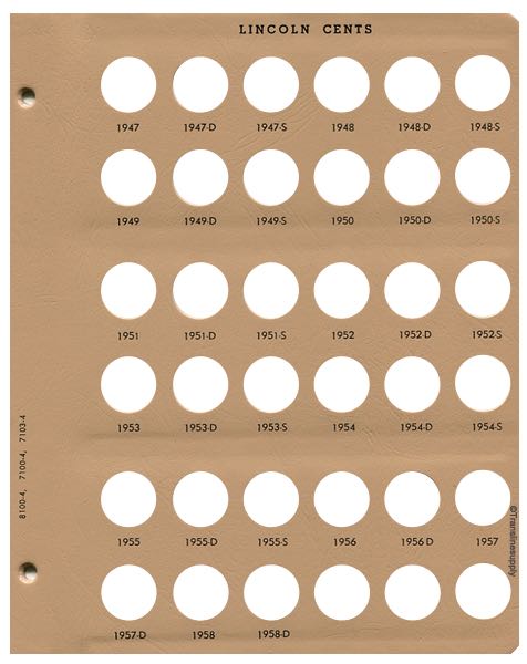 Lincoln Cents 1909-1958