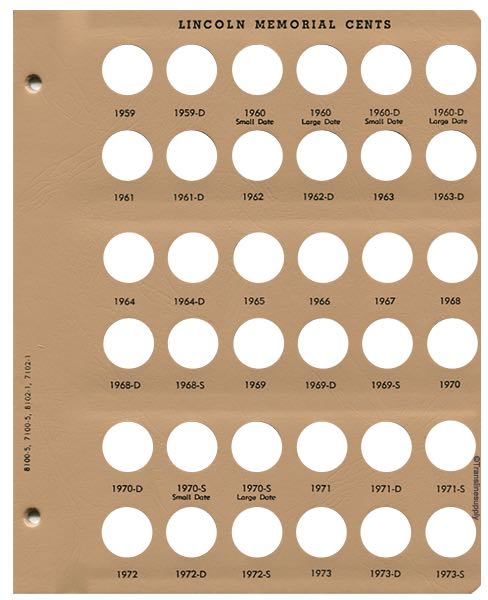 Lincoln Memorial - Cents 1959 to date with proof
