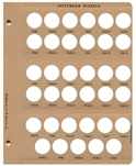 Jefferson Nickels Replacement Page 1 1938-1949