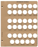 Jefferson Nickels with proof Replacement Page 4 1979-D to 1990-P