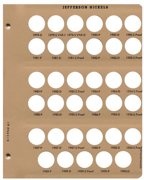 Jefferson Nickels with proof 1938-2011