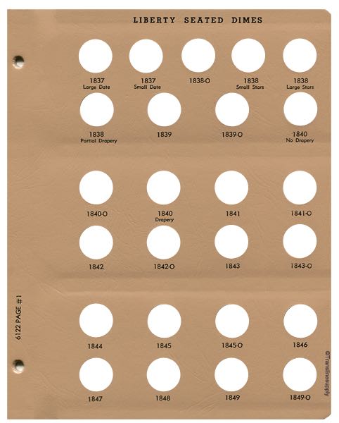 Liberty Seated Dimes 1837-1891