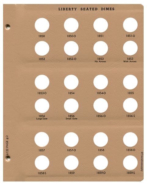 Liberty Seated Dimes 1837-1891