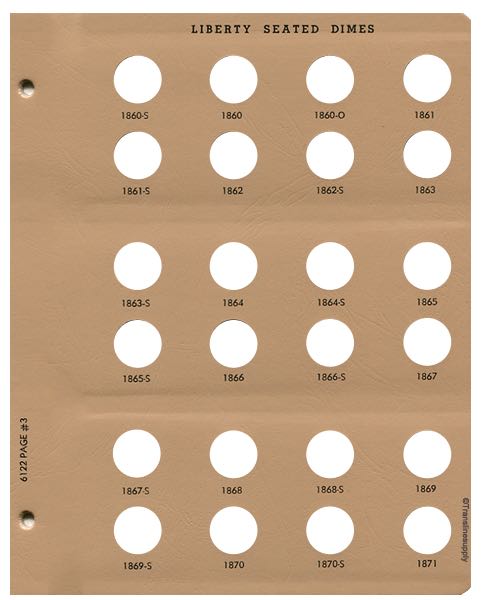 Liberty Seated Dimes 1837-1891