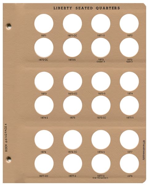 Liberty Seated Quarters 1838-1891