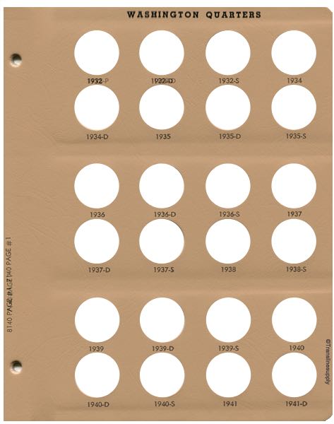 Washington Quarters 1932-1998