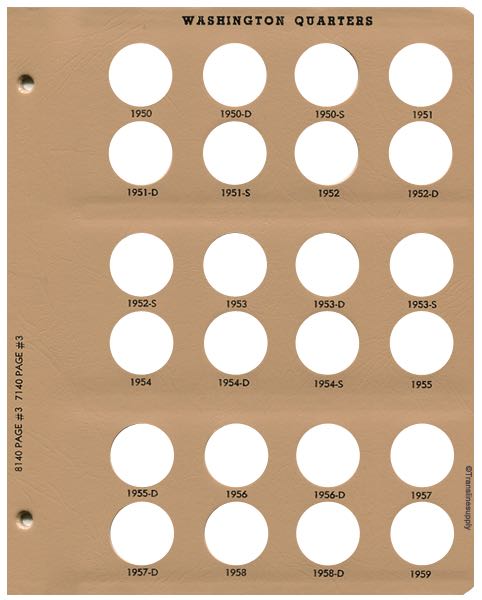 Washington Quarters 1932-1998 with proof