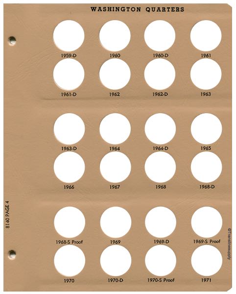 Washington Quarters 1932-1998 with proof