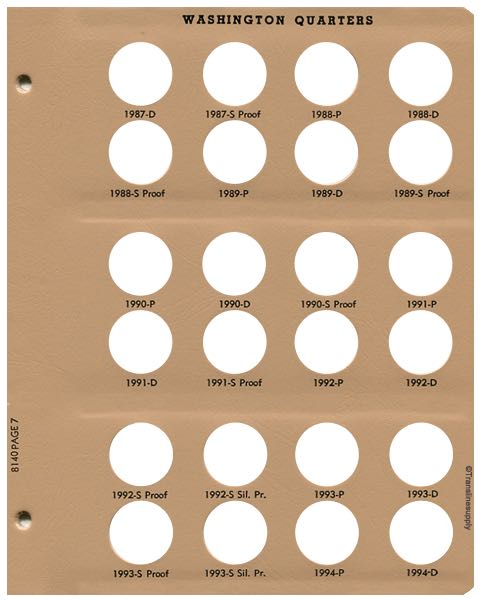 Washington Quarters with proof Replacement Page 7