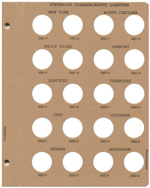 Statehood Quarters 1999-2008. P&D