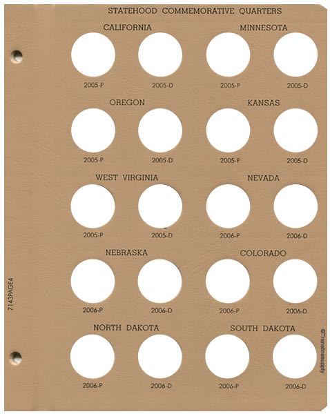 Statehood Quarters 1999-2008. P&D