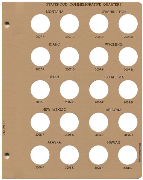 Statehood Quarters 1999-2008. P&D