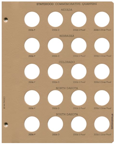 Statehood Quarters 2004-2008 Vol 2. P&D, with S proof