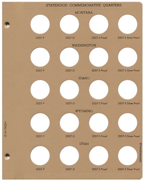 Statehood Quarters 2004-2008 Vol 2. P&D, with S proof