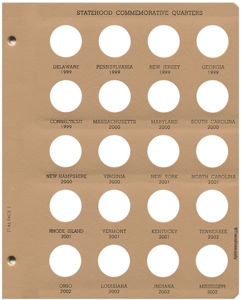 State Quarters 1999-2009, 1 MM only