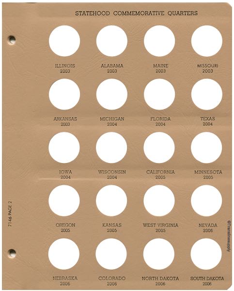 State Quarters 1999-2009, 1 MM only