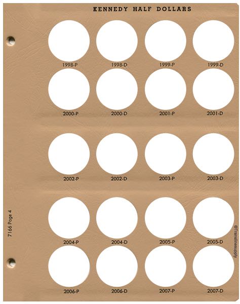 Kennedy Half Dollars Replacement Page 4