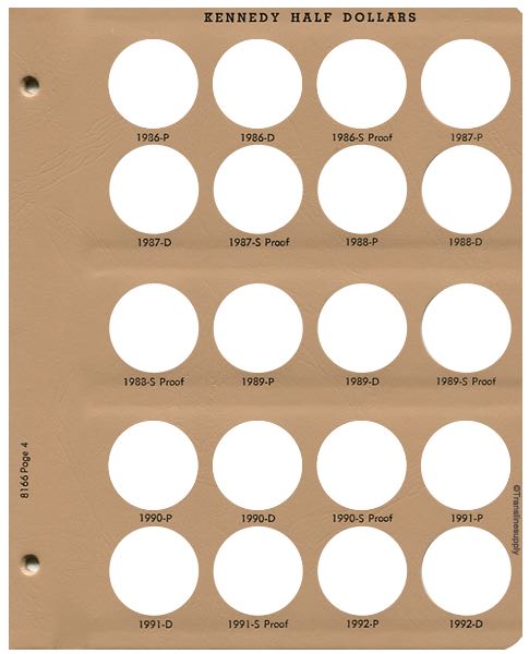 Kennedy Half Dollars with proof Replacement Page 4
