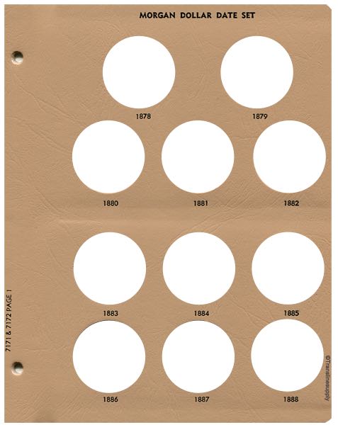 Morgan Dollars date set 1878-1921