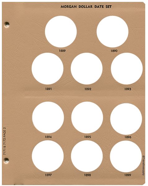 Morgan Dollars date set 1878-1921