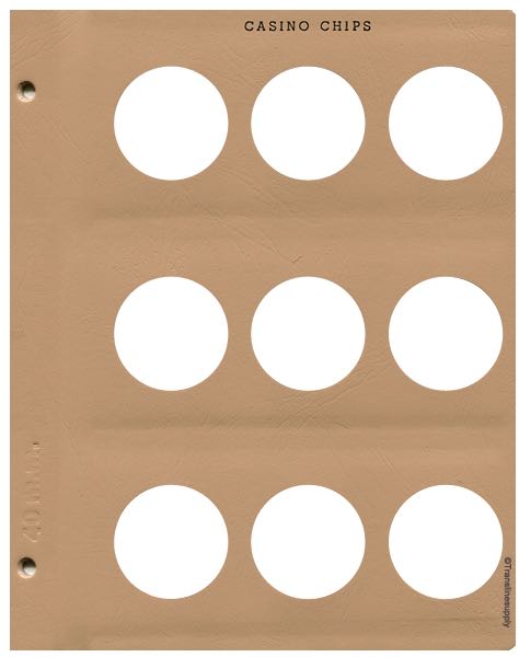 Casino Chips plain 5 pages, 45 ports, 40mm