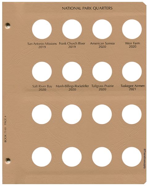 National Park Quarters 2010-2021. Single MM