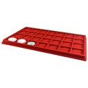 Red 2x2 Universal Display Tray - 28 slots