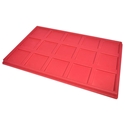 Red 2.5x2.5 Universal Tray for Dealer Display - 15 slots