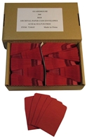 Paper Coin Envelope, Red - Qty: 500