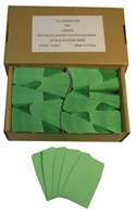 Paper Coin Envelope, Green - Qty: 500