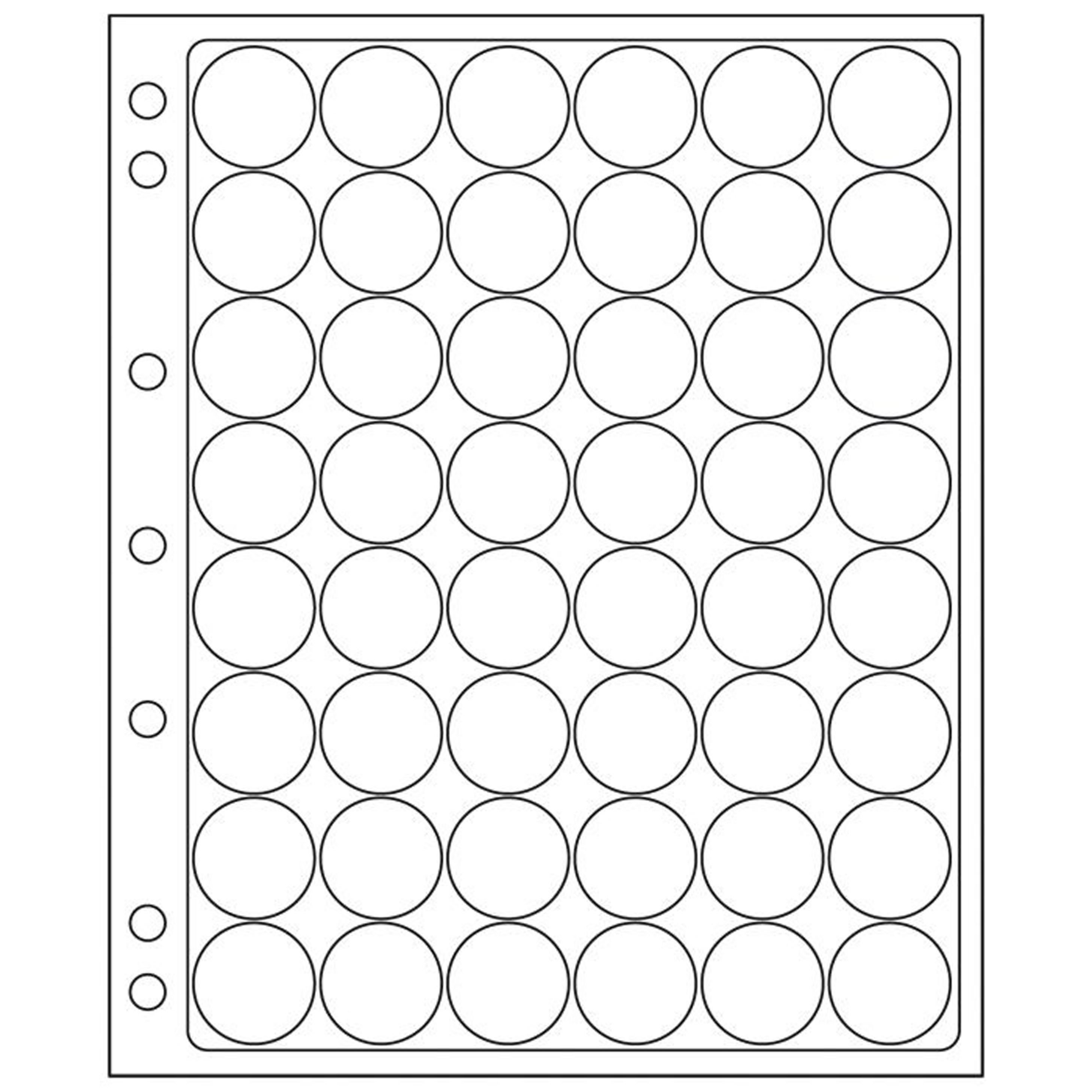 48 slots ENCAP Clear Coin Capsules Pages 24/25mm (Fits Guardhouse S, Airtite A)
