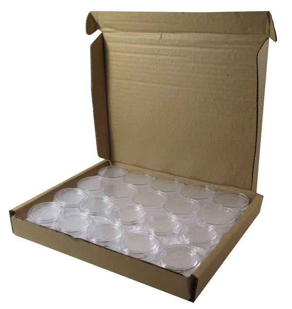 1/2 oz Gold Eagle 27mm direct fit Guardhouse coin holders - (L dia) / 50 per box.