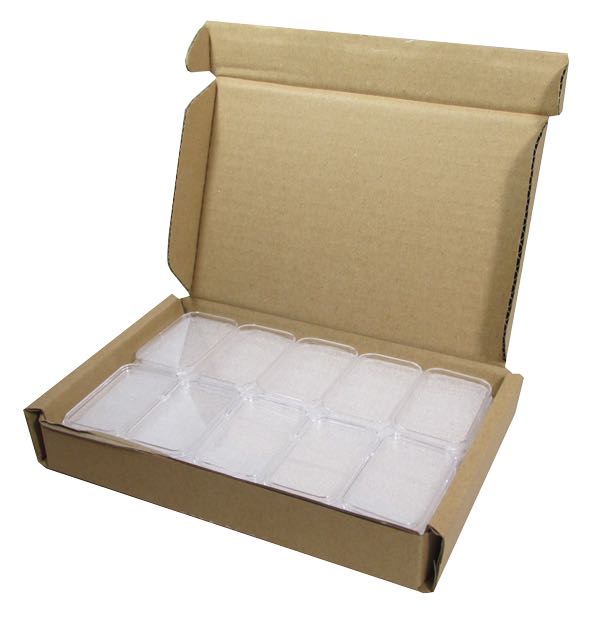 1 oz Silver Bar Direct-Fit holders - 25 per box.