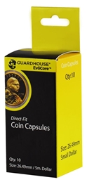 Small Dollar (26.5mm) Direct-Fit Coin Capsules - 10 Pack