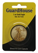 1 oz American Gold Eagle Direct Fit Guardhouse Capsule - Retail Card