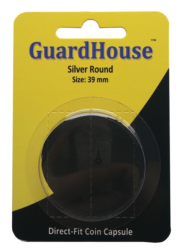 1 oz Silver Round Direct Fit Guardhouse Capsule - Retail Card