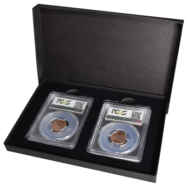 2 Slab Paperboard Certified Coin Gift Box