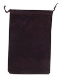 Velour Drawstring Pouch - 5x7.5 Maroon