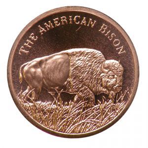 1oz Copper Round - The American Bison