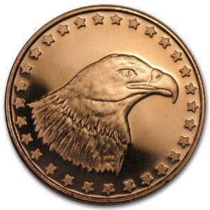 1 oz Copper Round - American Bald Eagle