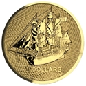 WORLD GOLD - 2022 1/10 OZ COOK ISLANDS GOLD SAILING SHIP BOUNTY