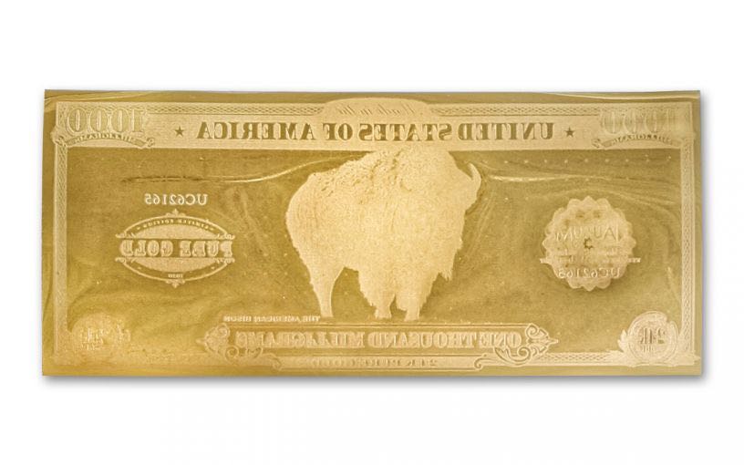 1 Gram Buffalo Gold Note (24k)