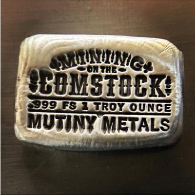 Mutiny Metals - 1 oz Comstock Mining Logo