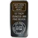 SILVER BARS 10 OZ - 10 OZ SILVER BAR GOLDEN STATE MINT