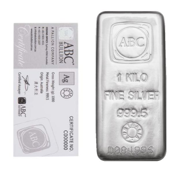 SILVER BARS KILO - KILO SILVER BAR AUSTRALIAN BULLION COMPANY