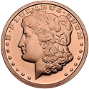 1 oz Copper Round - Morgan Dollar Design