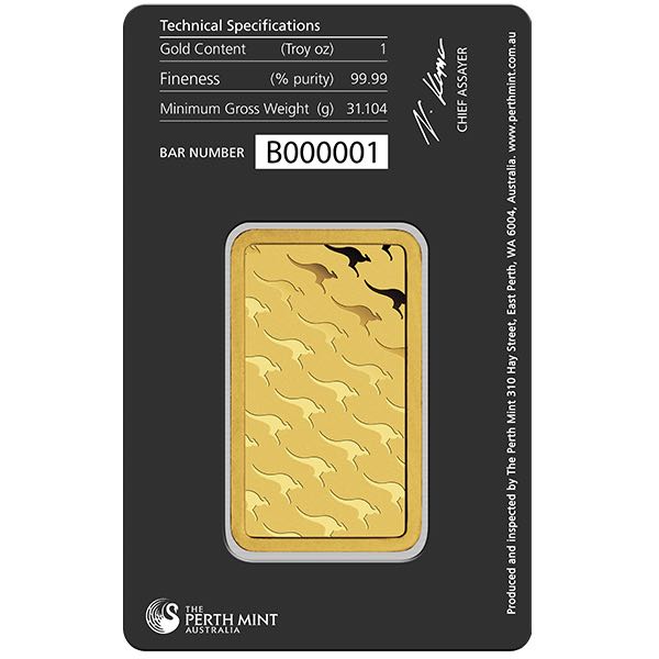 GOLD BARS 1 OZ - 1 OZ GOLD BAR PERTH