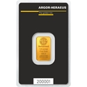 GOLD BARS ASSORTED WEIGHTS - 1/4 OZ GOLD BAR ARGOR-HERAEUS