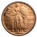 1 oz Copper Round - Standing Liberty